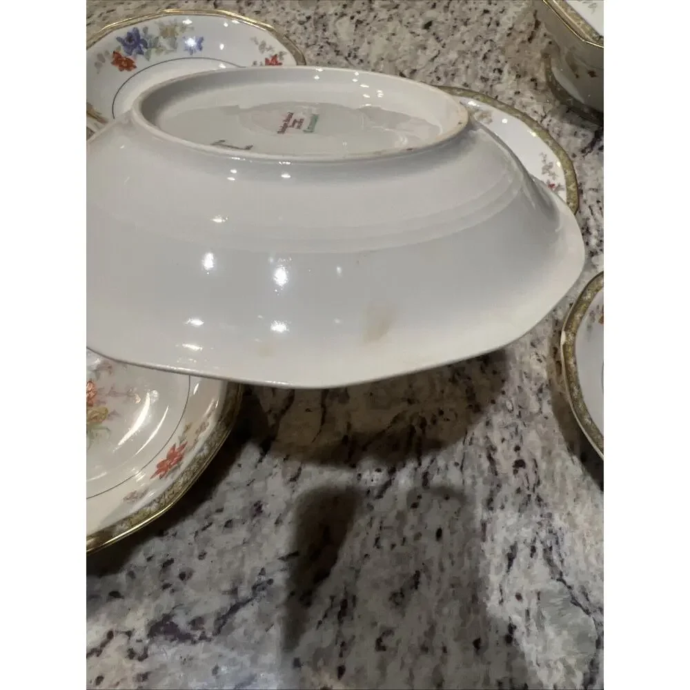 Antique Haviland‎ Soup Bowls 5 Piece Limoges Coromandel 7.75 in READ DESCRIPTION